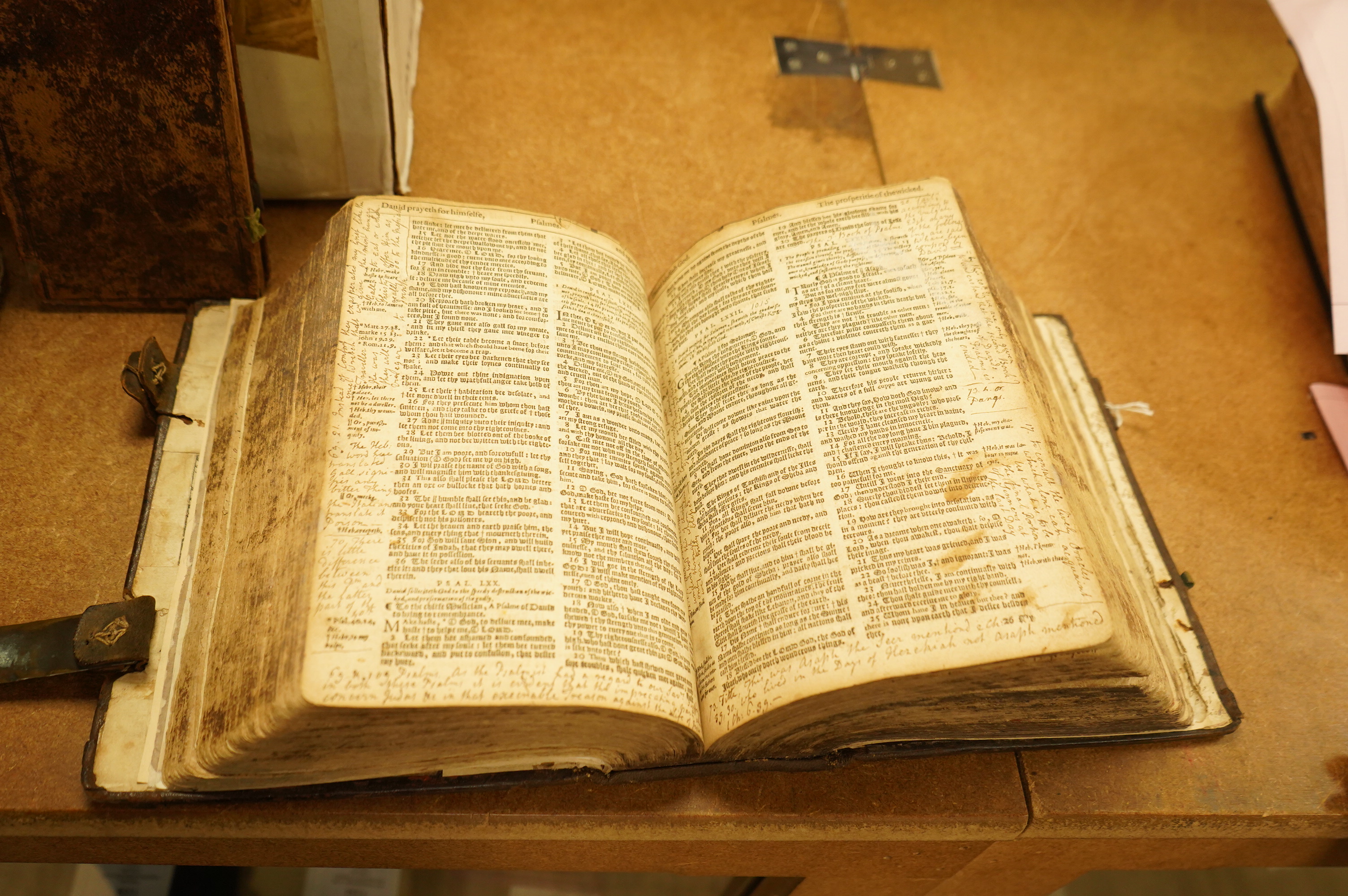 A BIBLE ARCHIVE - A highly unusual collection of three English Bibles, having belonged to the Whytehead family (of Yorkshire's North and East Ridings); comprising The Bishops' (1573 edition), a Geneva (1603 edition) and